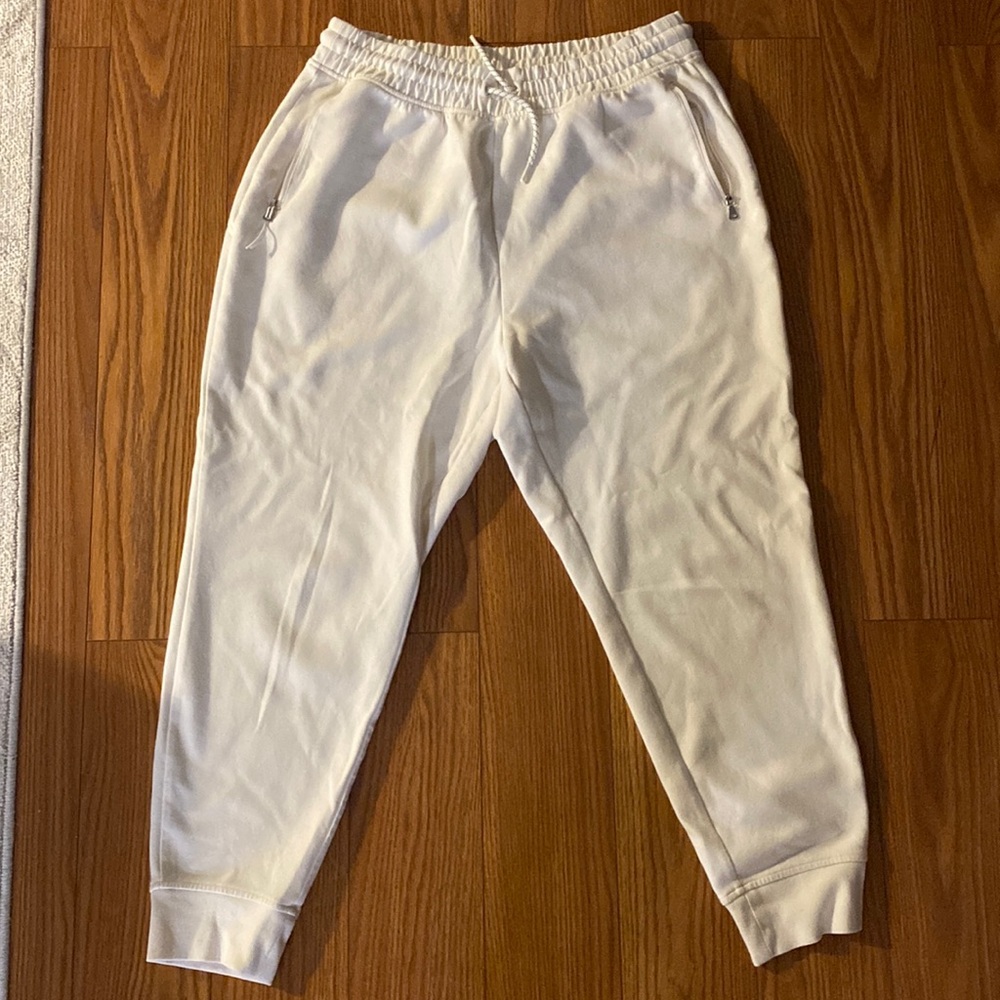 White Jogger Sweatpants